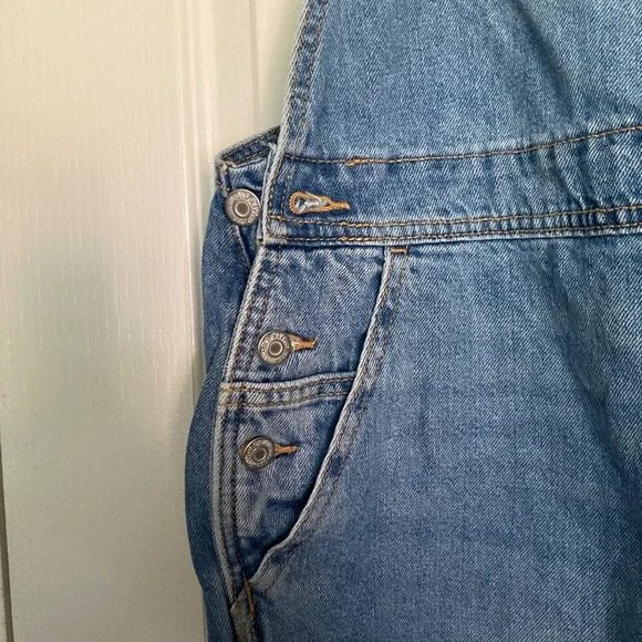 Old Navy Light Blue Denim Overalls large/14 - Picture 3 of 11